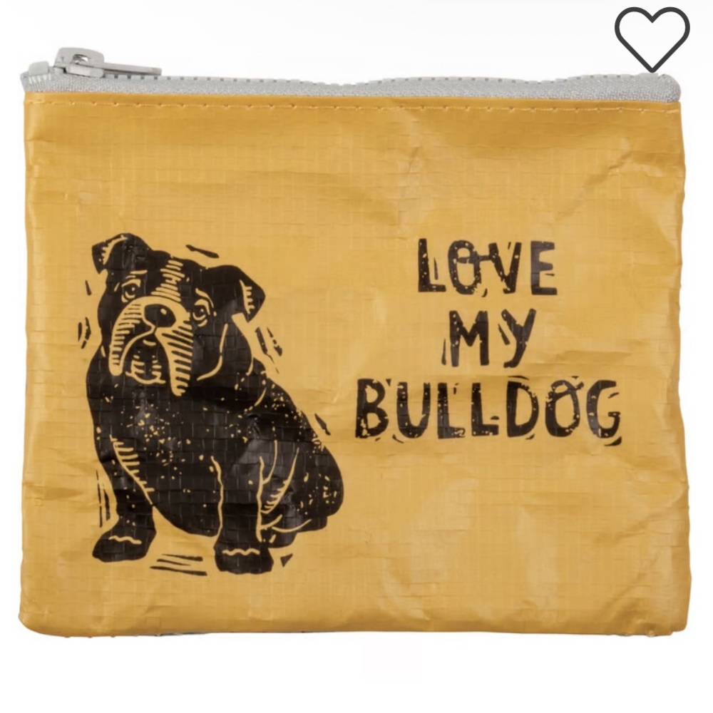 Primitives By Kathy -Love My Bulldog Zipper Wallet